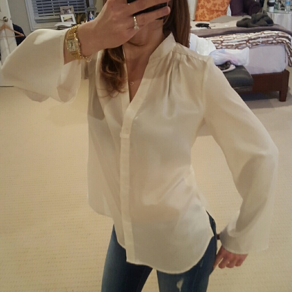 Amber Sun Satiny Cream Top S