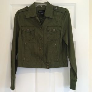 Army Green Crop Jacket