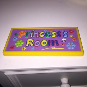 Princess's Room Door Plate
