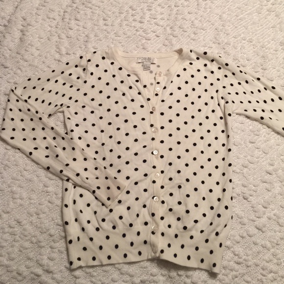 Forever 21 Sweaters - Polka Dot Cardigan