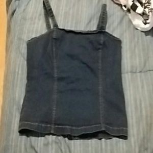 denim tank top