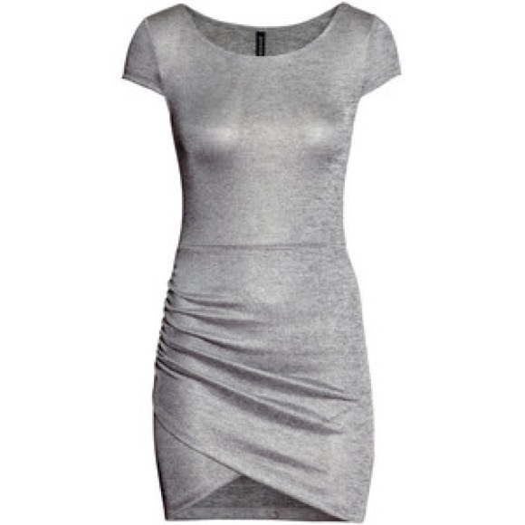 Short Grey Jersey Dress