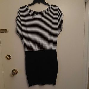 Black and White striped dress