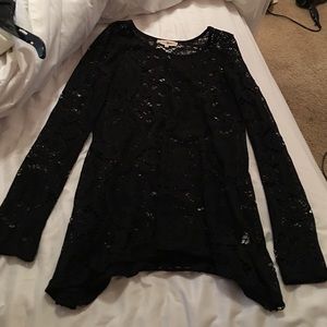 Altrd state all black lace blouse