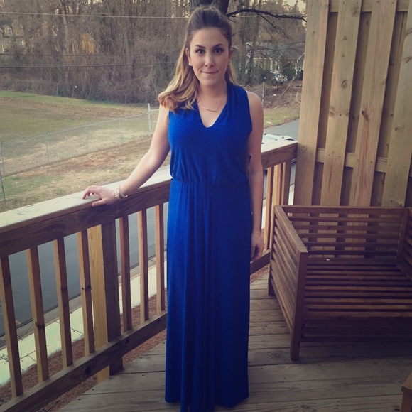 NEVER WORK blue Ralph Lauren dress!