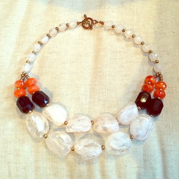 H&M statement beaded necklace