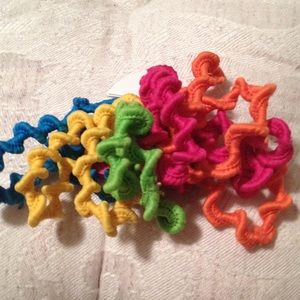 Justice Hair Ties - 5 colors - New with tags