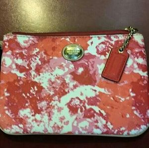 Coach wristlet with tags