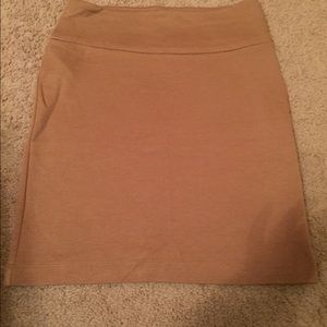 Forever XXI tan stretchy skirt