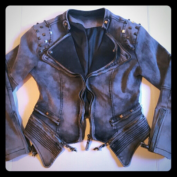 Stud moto jacket