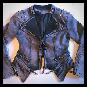 Stud moto jacket
