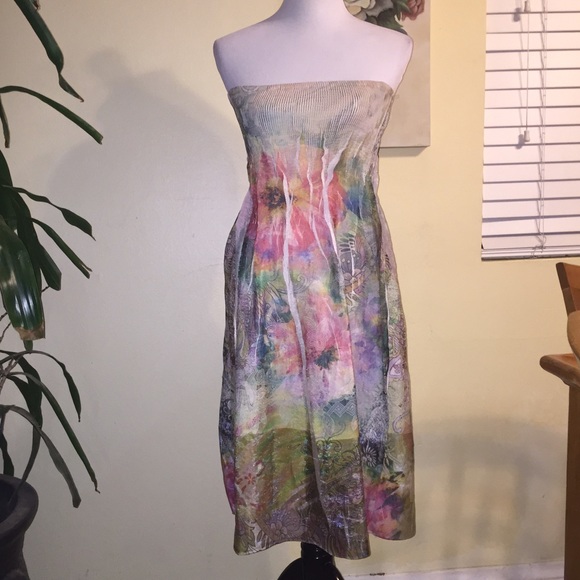 Lapis Floral Dress