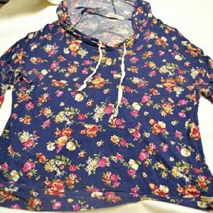 !bogo! Blue Floral sweater long sleeve