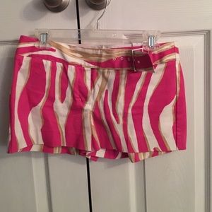 Express Zebra Print Shorts