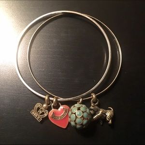 Juicy Couture Charm Bangle Set