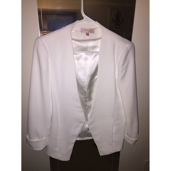 スーツ PHILOSOPHY Women Suit Jackets V050507230003 White Philo Affiliates White Blazer