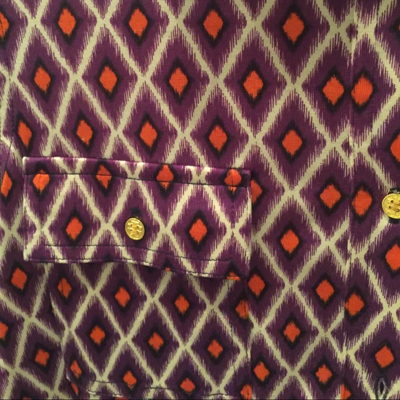 Tory Burch Printed Silk Blouse