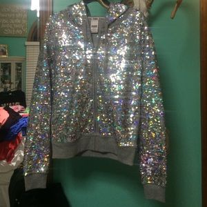Sequin reversible jacket