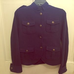 Cotton blend military jacket