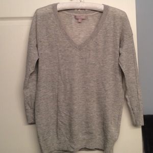 Gray Banana Republic V neck sweater