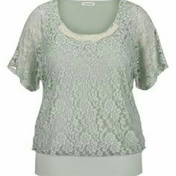 Blue Lace Top