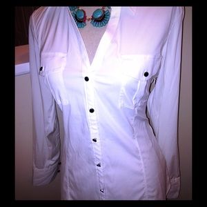 Classic white button down