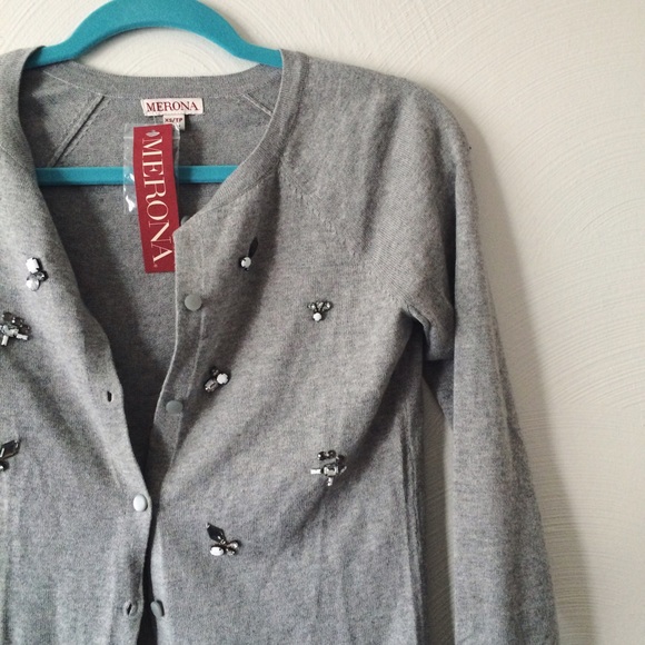 Merona Light Gray Cardigan