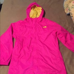 Kids size XL (18-20) north face rain coat