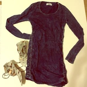 Diesel Deep Seas braided side seam T shirt Dress