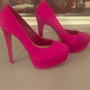 Magenta Steve Madden Platform Heels