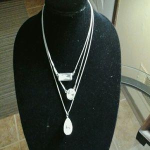 Traci Lynn Triple Strand Necklace