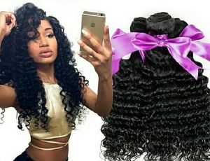 Sale!4 bundles. Deepwav Brazilan hair(20-22-24-24)