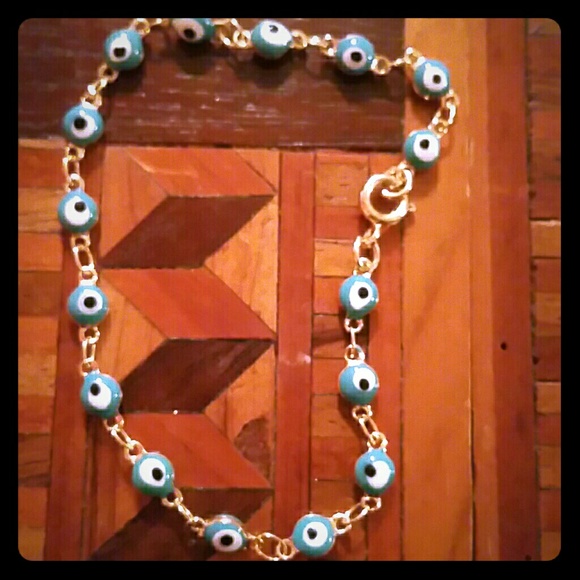 Jewelry - 18k gold plated evil's eye bracelet