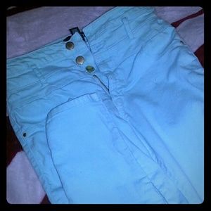 Sky blue high waisted skinny jeans
