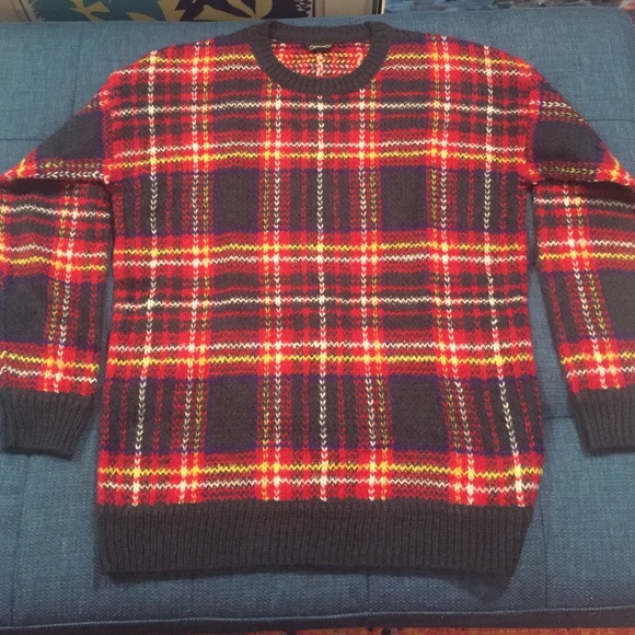 Plaid Topshop Sweater