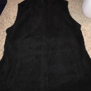 Women's soft black vest