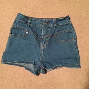High waisted Jean shorts