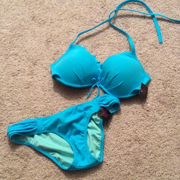 Reversible Blue/Teal Bikini Small/34D