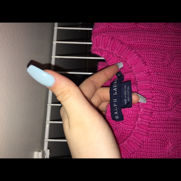 Pink cable- knit sweater - Picture 1 of 3