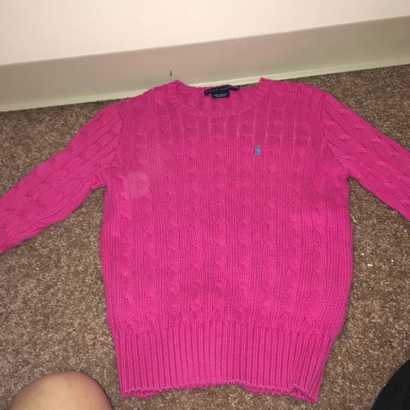 Pink cable- knit sweater - Picture 3 of 3