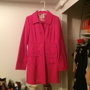 Pink Wool Coat