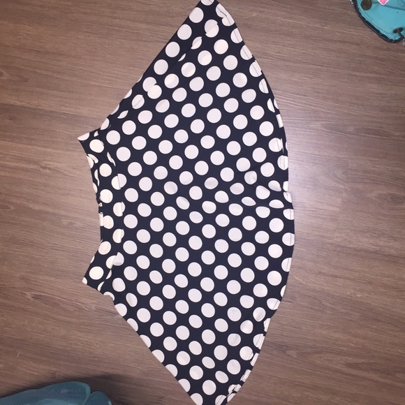 Black and white skater skirt