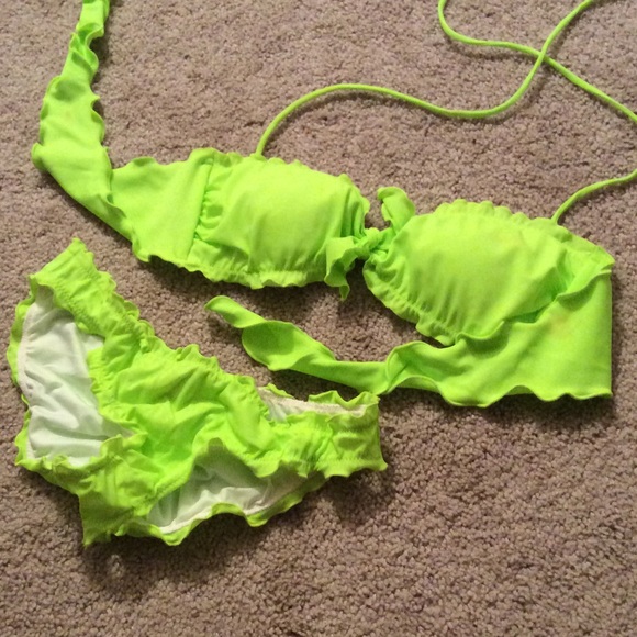 Neon Green Bikini Medium/Small
