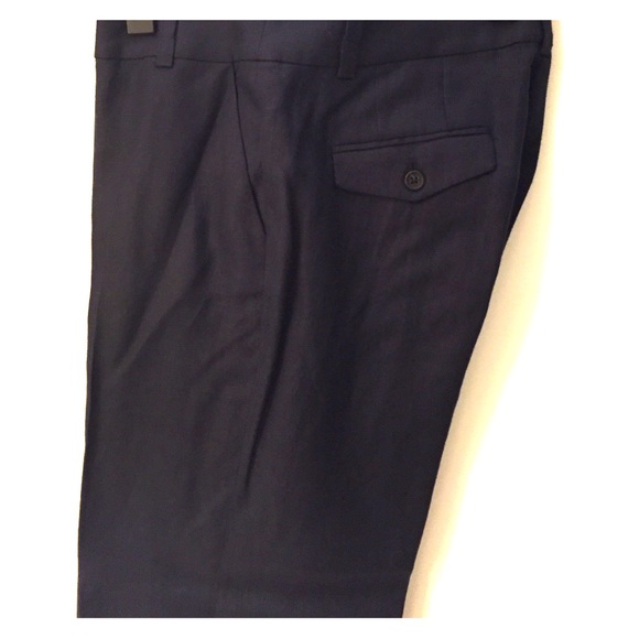 Navy Linen Trousers