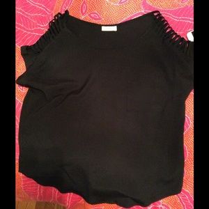Lush short sleeve top with cutouts
