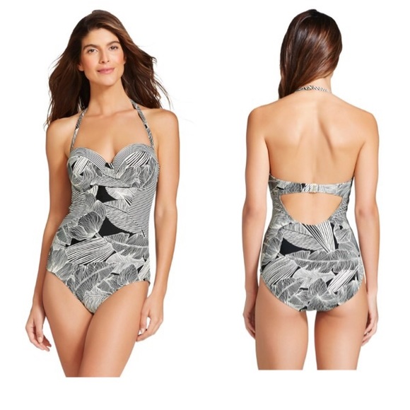 Women's Underwire Print Blocked One Piece