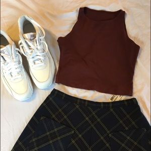 American Apparel Cotton Spandex Jersey Crop Tank