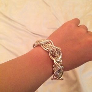 Silver chain bracelet