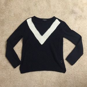 SALE! Black and white mohair sweater
