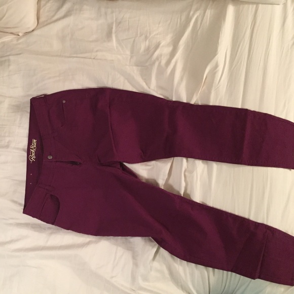 Old navy rockstar magenta skinny jeans